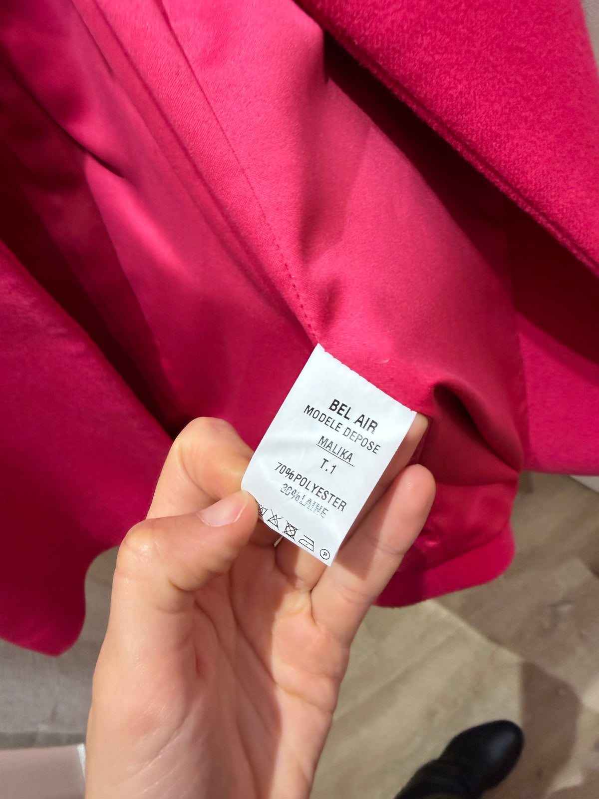 Manteau rose Bel Air T.36 24/10