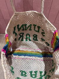 Sac cabas beige et rose 27/05