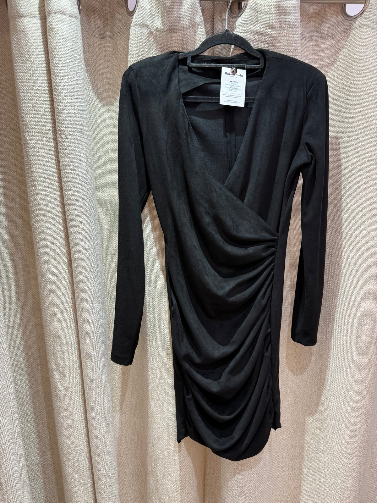 Robe noire moulante Maje T.38/40