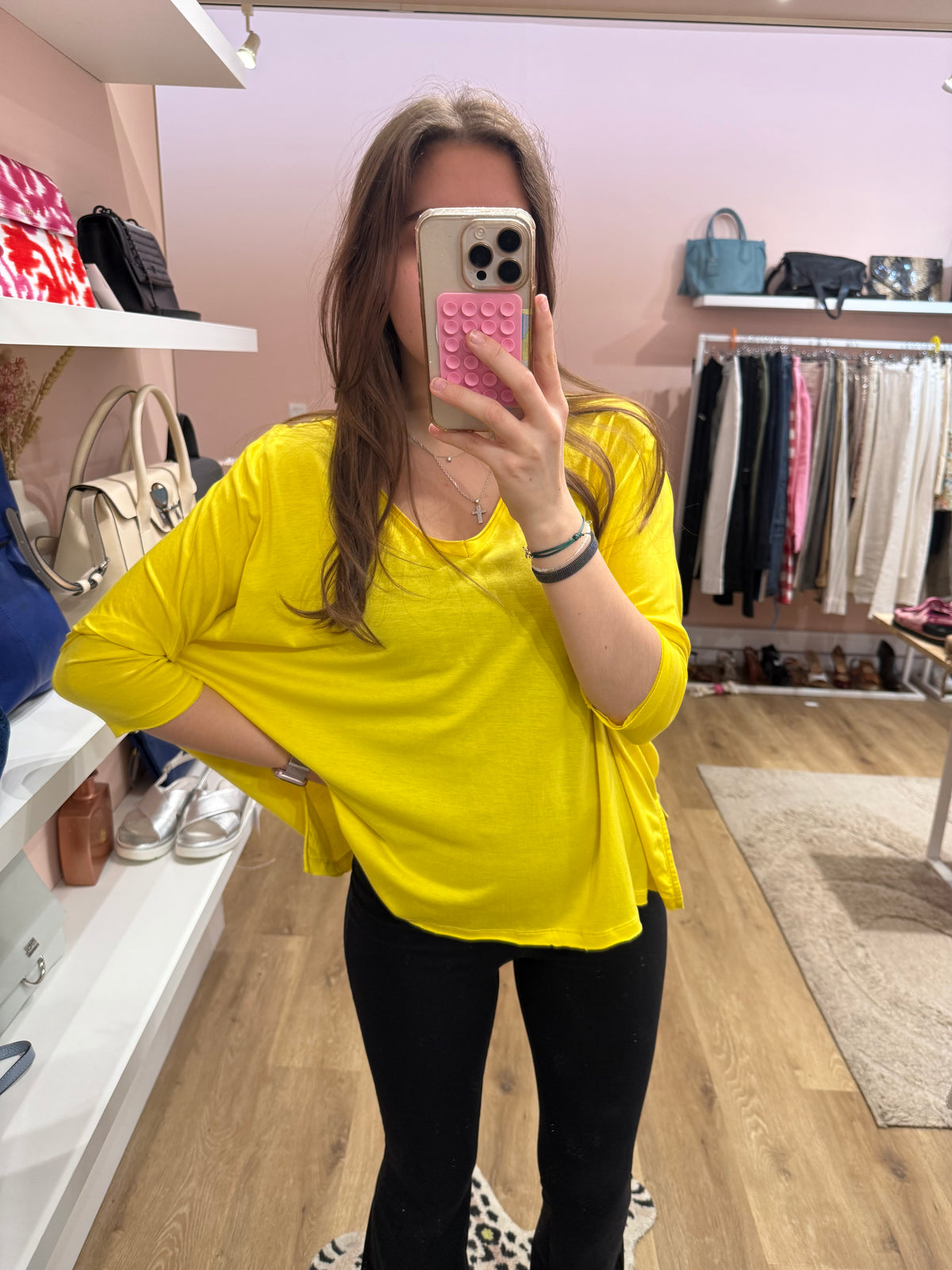 T-shirt jaune Absolut Cashmere - jaune - T.S 31/05