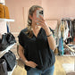 T-shirt noir pomandere T.40