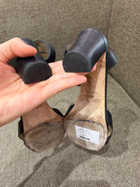 Jimmy Choo - Sandales noires à talons - T.36 1/2 01/09
