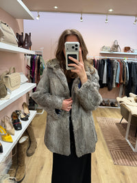 Manteau fourrure en lapin oakwood T.36 23/09