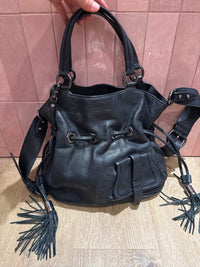 Sac lancel noir en cuir