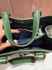 Lancel sac cabas vert 02/09 cuir