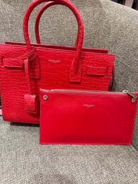 Sac de jour rouge Saint Laurent 09/09