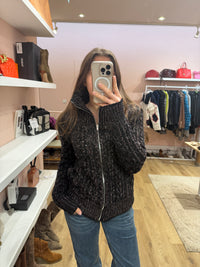 Gilet Isabel Marant noir et violet T40