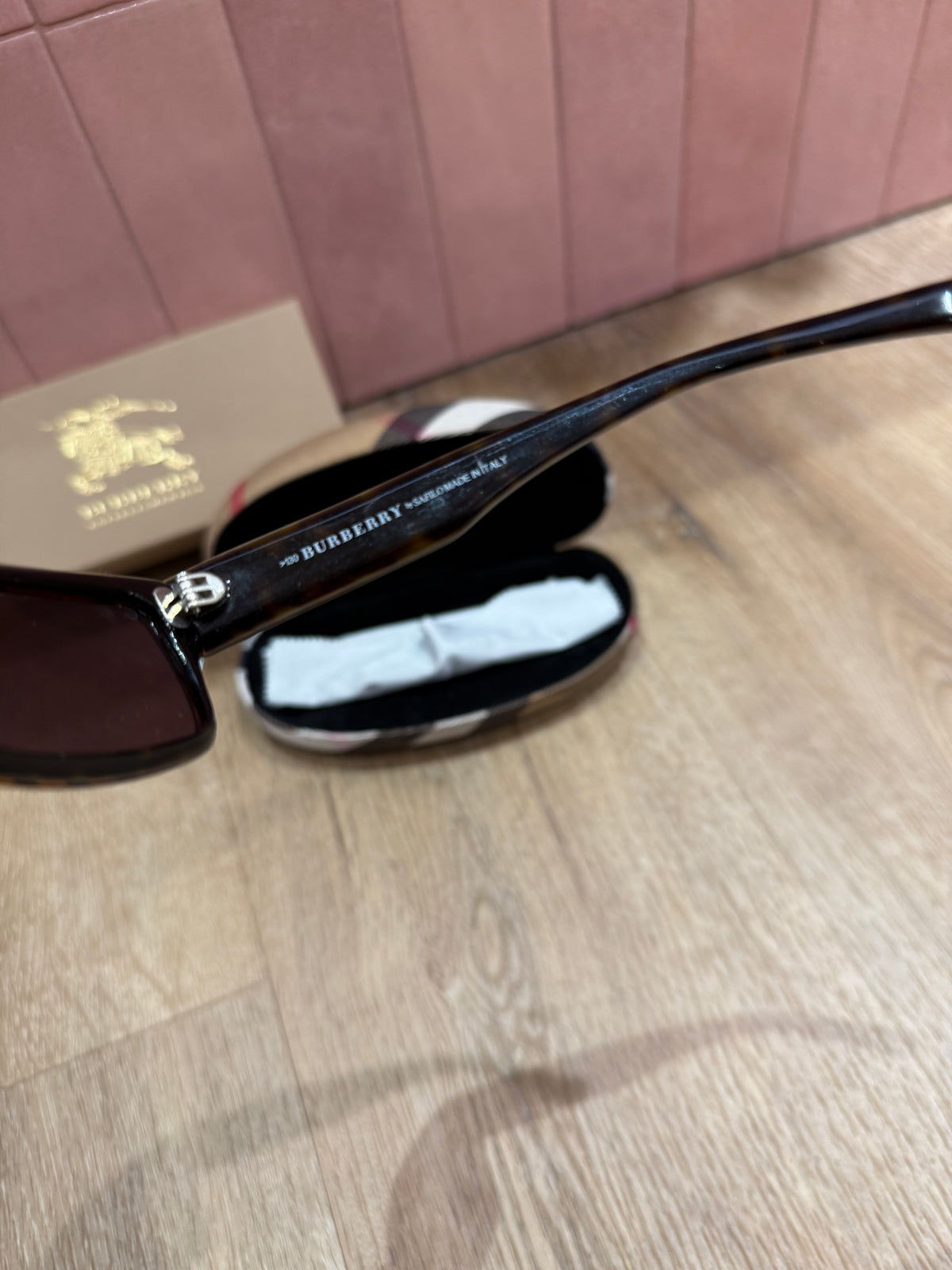 Lunettes Burberry Marron carreaux