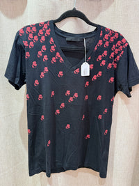 T-shirt noir et rouge Karl T.L