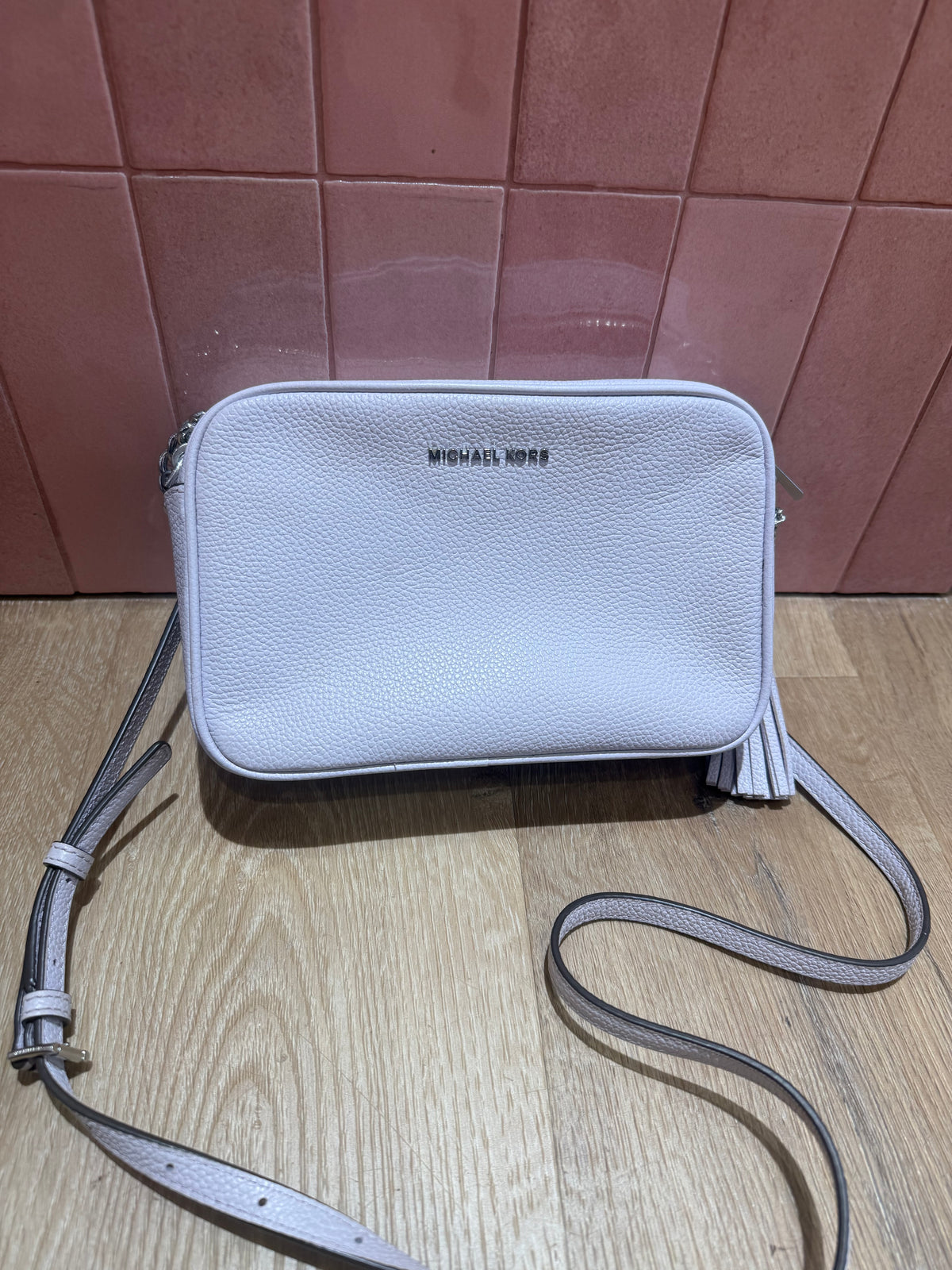 Sac violet en cuir Michael Kors