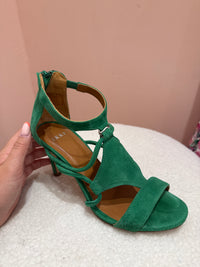 Sandales vert daim IKKS T.37 20/06