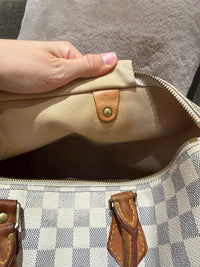 Sac speedy Louis Vuitton 35  18/08 damier azur