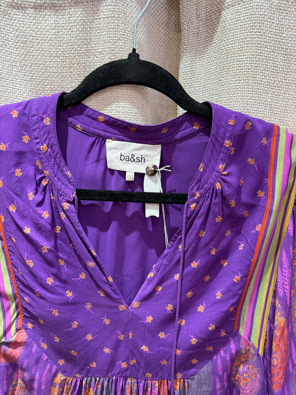 Blouse rose et violette Ba&sh T.S 05/09