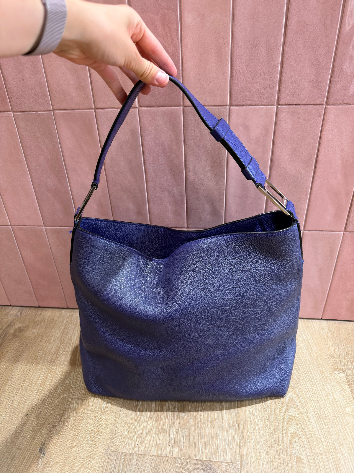 Sac lancel violet en cuir 07/08