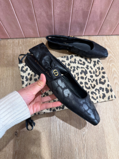 Ballerines mizza Christian Dior noir T.36