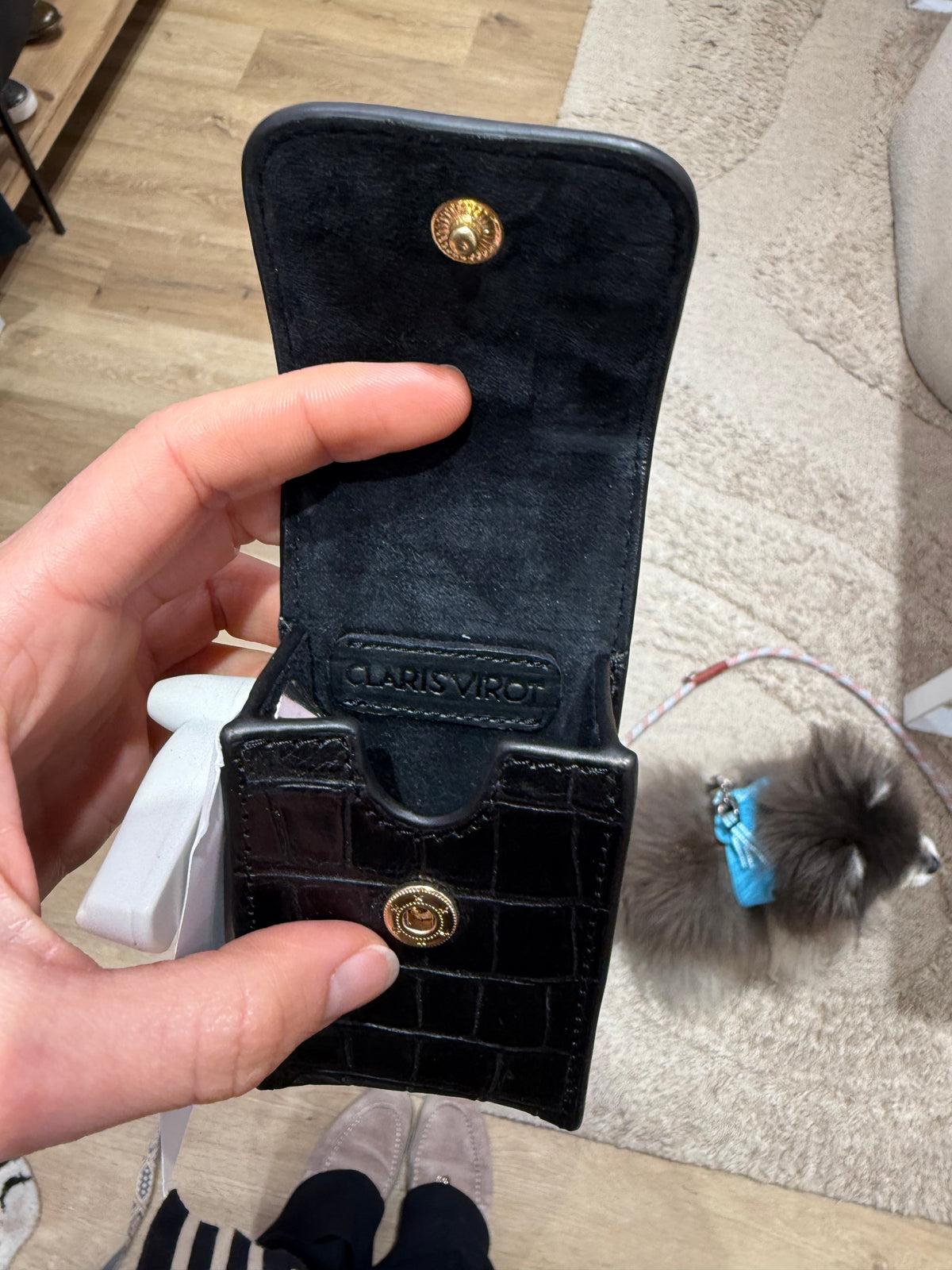 Claris virot Écrin pour route à lèvre ou petite pochette en cuir