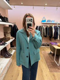Manteau vert en laine - Max Mara - T.L 04/09