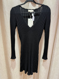 Robe pull noire col V Sézane T.M