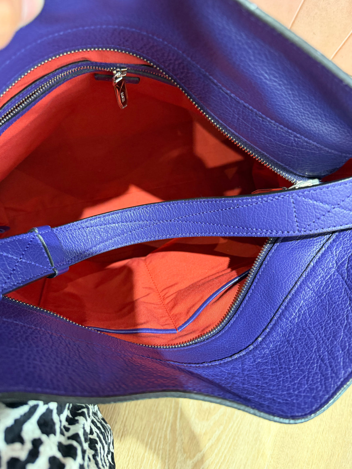 Sac lancel violet en cuir 07/08