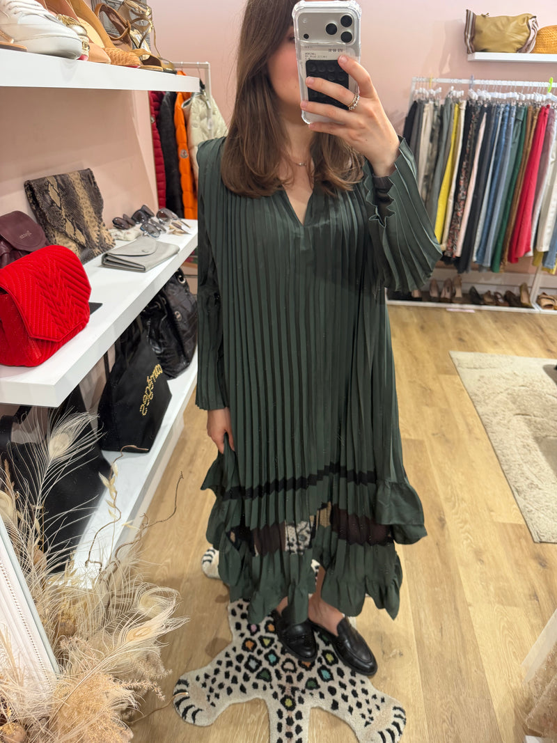 Claudie Pierlot Robe Kaki Robe longue T.M 01/08