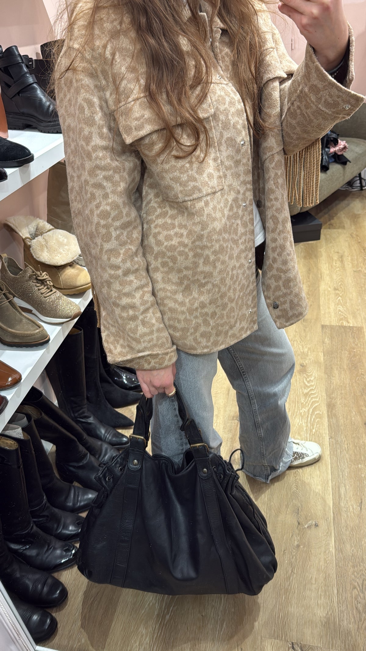 Sac en cuir Gérard Darel grand format