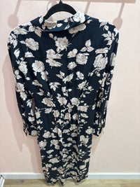 Robe longue Mango blanche à fleurs T.M