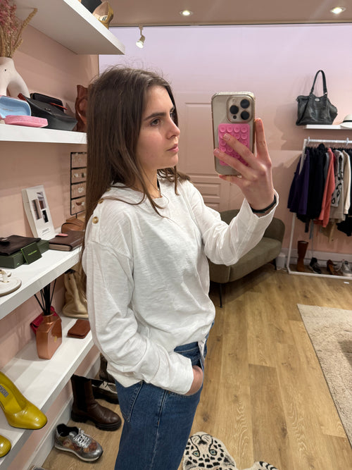 Top manches longues Yerse blanc T.M