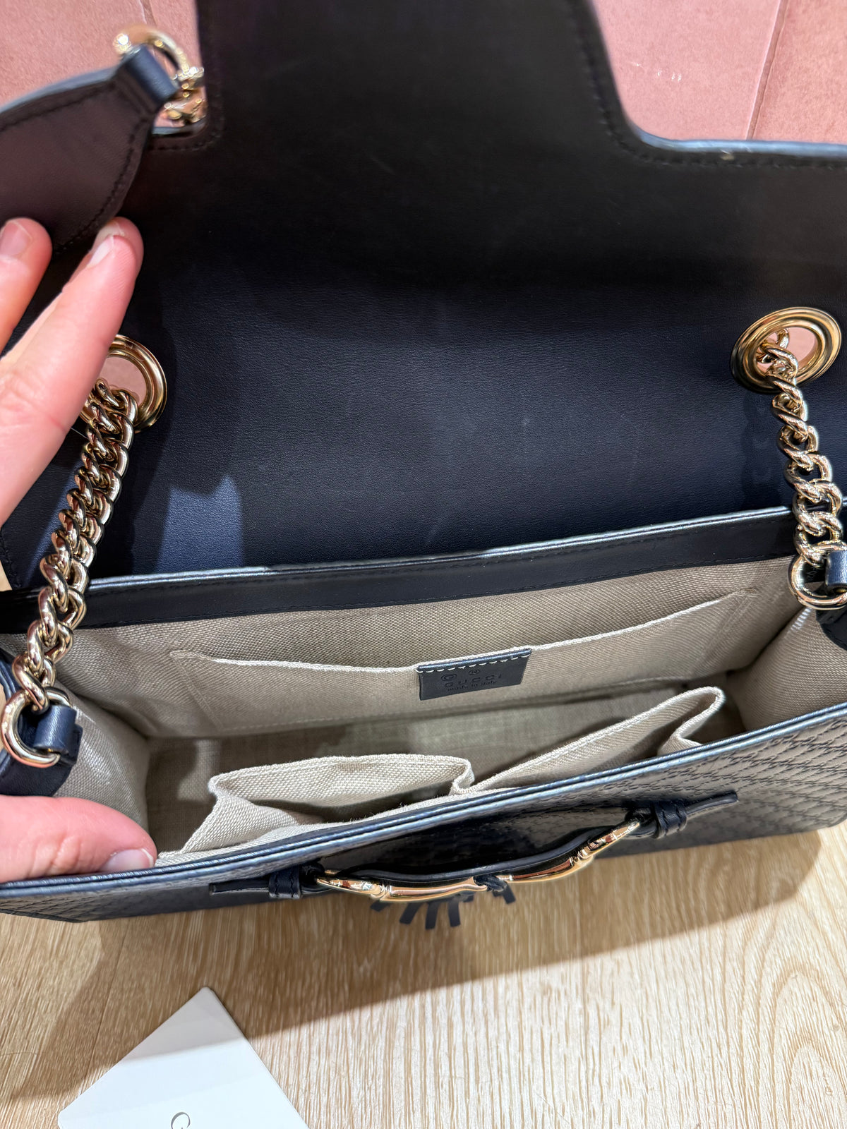Sac Gucci bleu marine emily