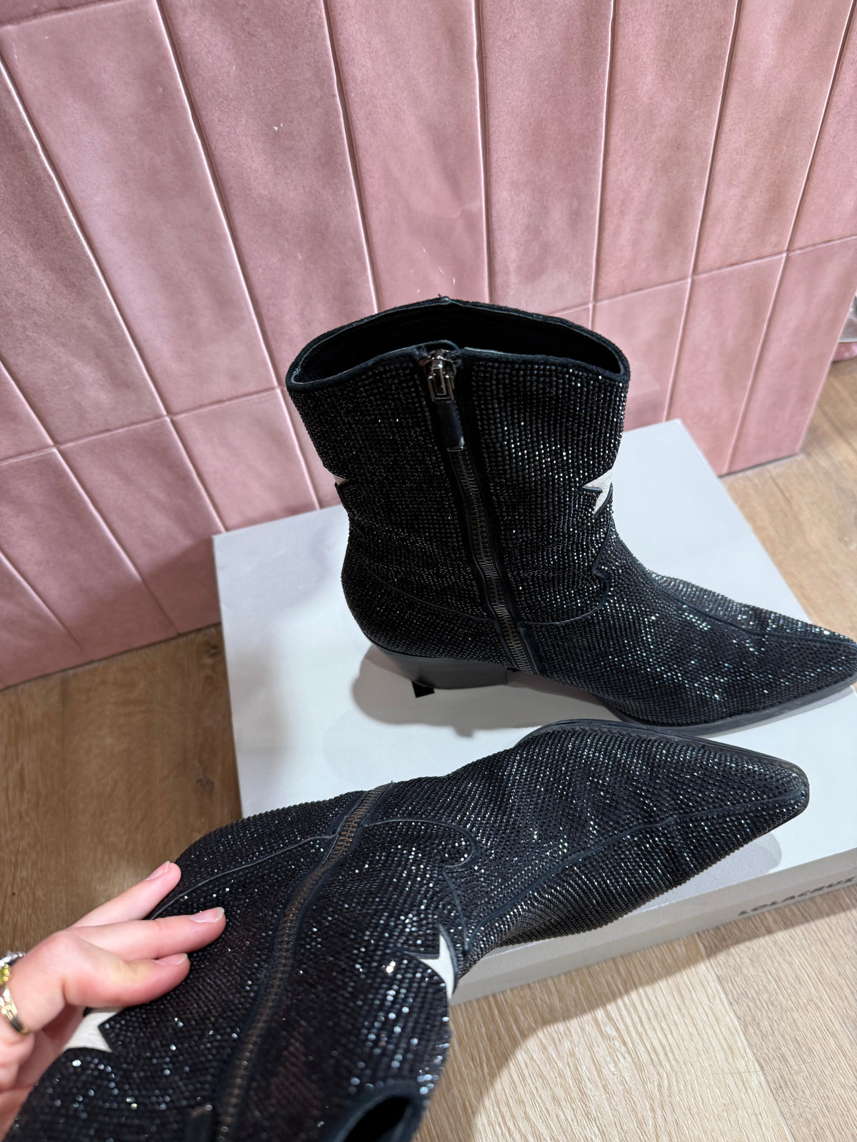 Bottines lolacruz noires T.38