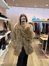Manteau en vrai fourrure Maje T.U 10/09