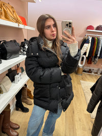 Doudoune moncler T.38/40 noire duvet