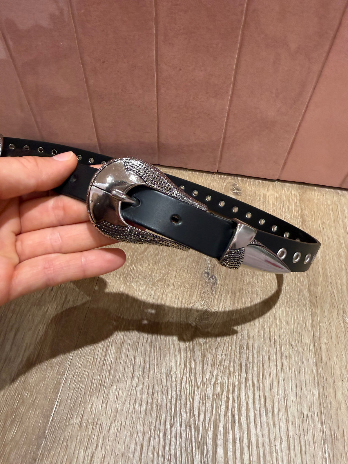 Ceinture noir cuir The Kooples T.M 30/05