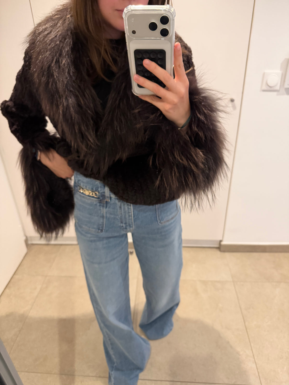 Manteau fourrure giorgio T.38 12/08