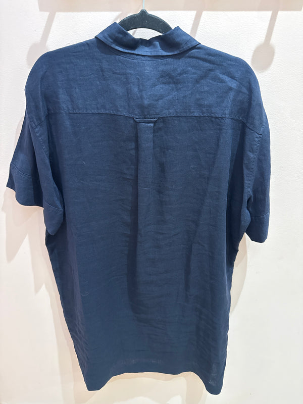 robe en lin bleu marine gant Taille 40