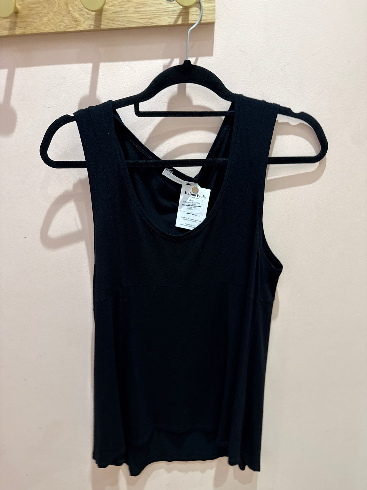 Débardeur Lauren Vidal noir T.M