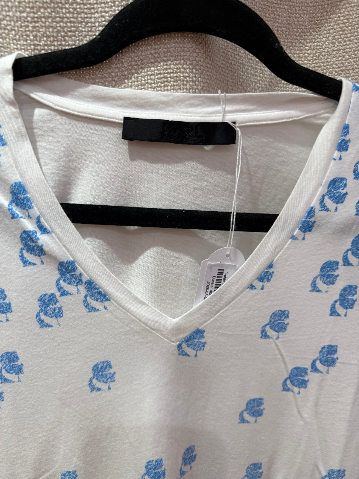 T-shirt blanc Karl T.L