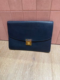 Pochette Céline vintage bleu marine
