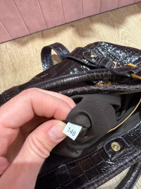 Sac miu miu marron croco