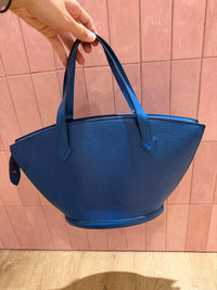 sac Louis Vuitton Saint-Jacques bleu cuir épi 28/08