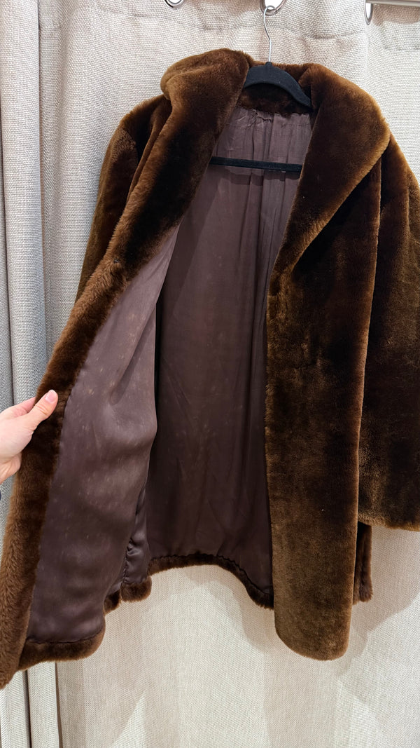 Manteau peau lainé T.M/L