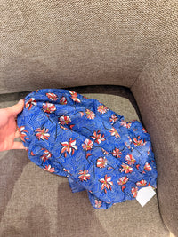 One Step - Foulard bordeaux détails bleu - TU