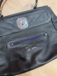 Sac cabas cuir noir Longchamp