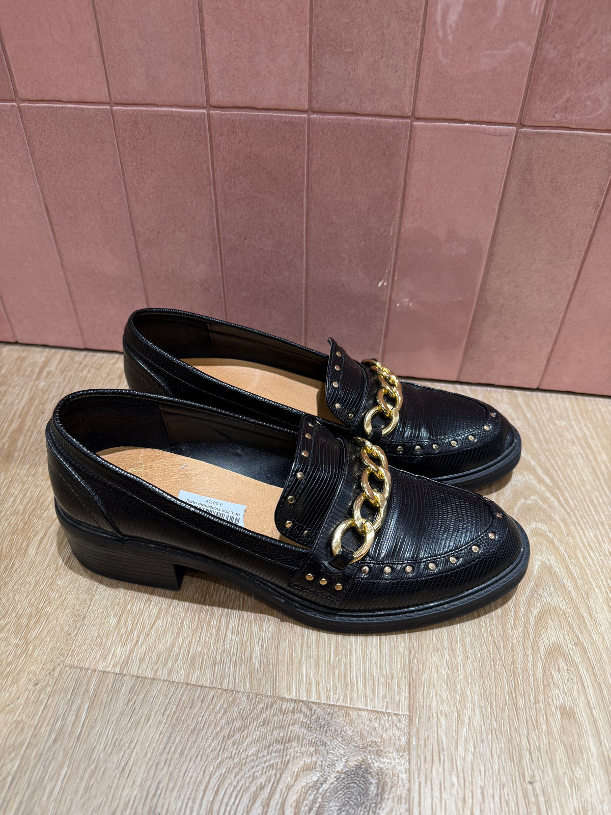 Texto mocassins noir T.40