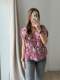 One Step - Débardeur rose et blanc - rose et blanc - 42