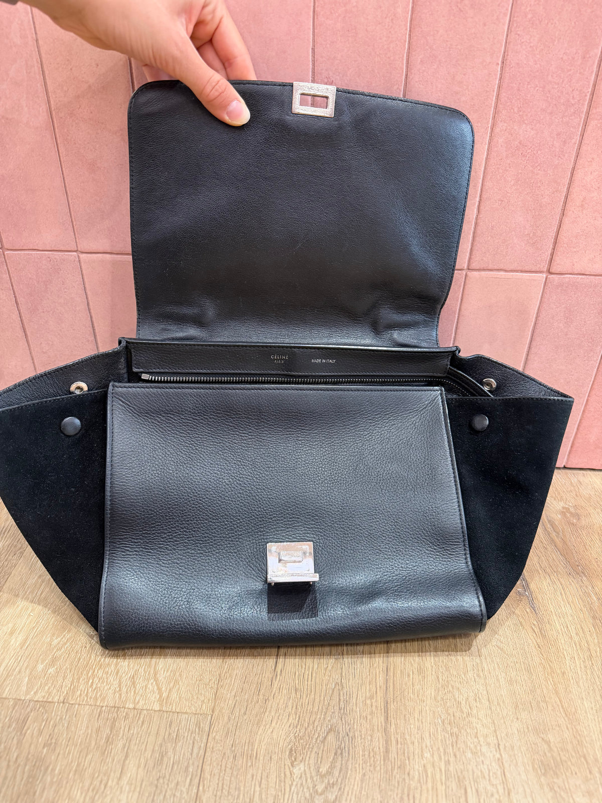 Sac Trapèze noir Céline 21/09