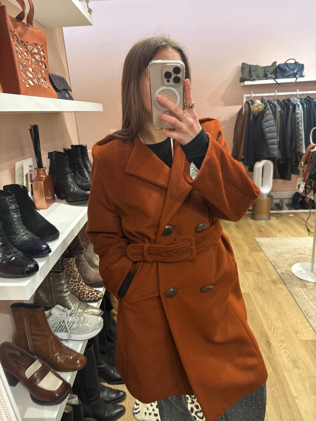 Manteau orange Kenzo