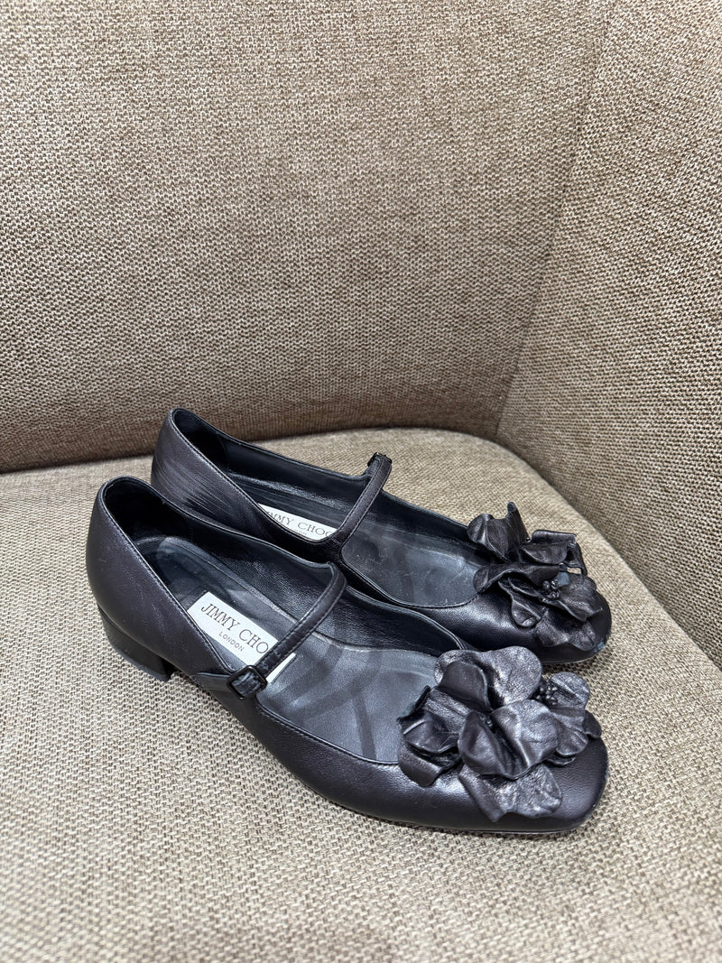 Jimmy Choo - Ballerines noires - T.37 03/09