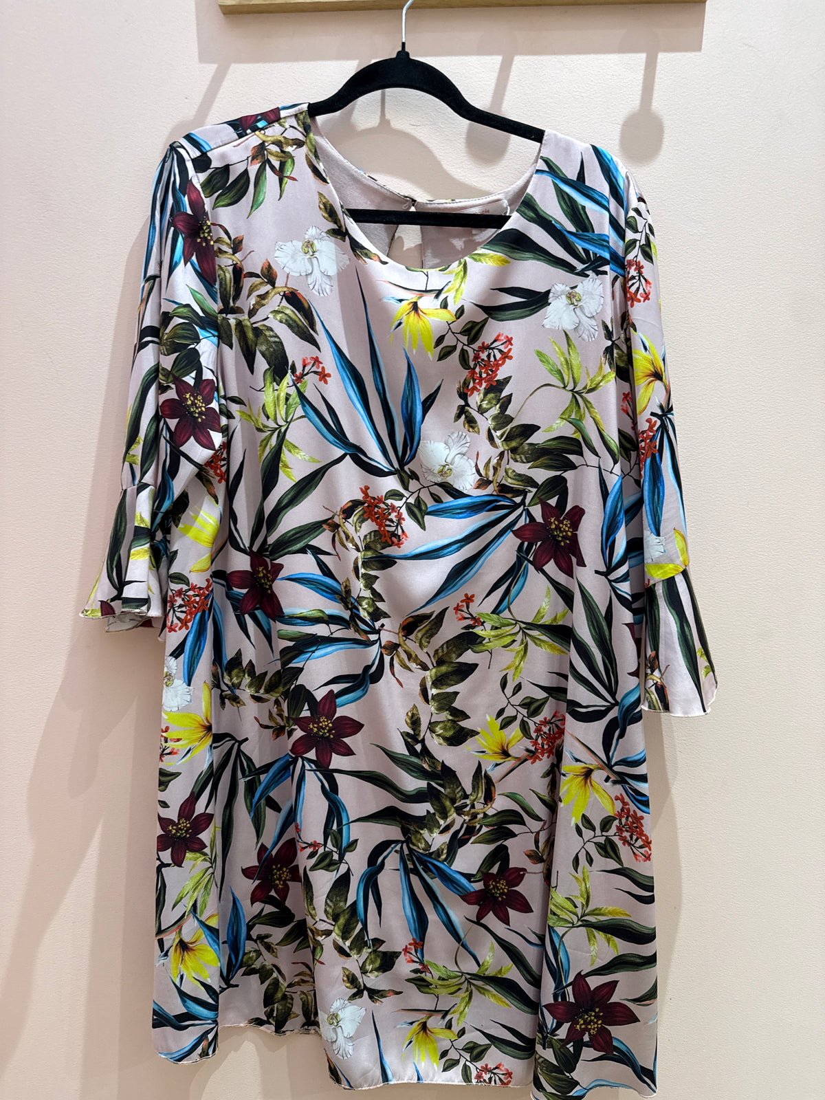 Robe La Fée Maraboutée rose et bleue T.46