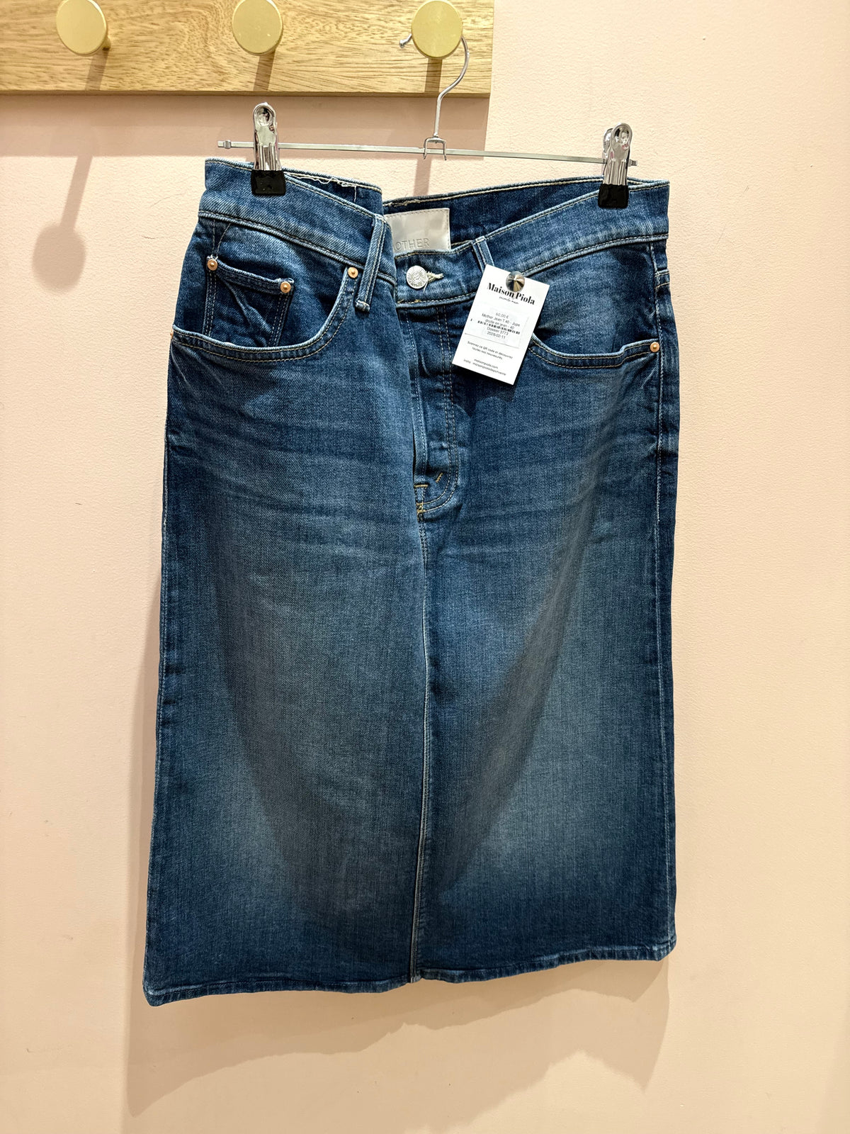 Mother Jean T.40 - Jupe droite en jean