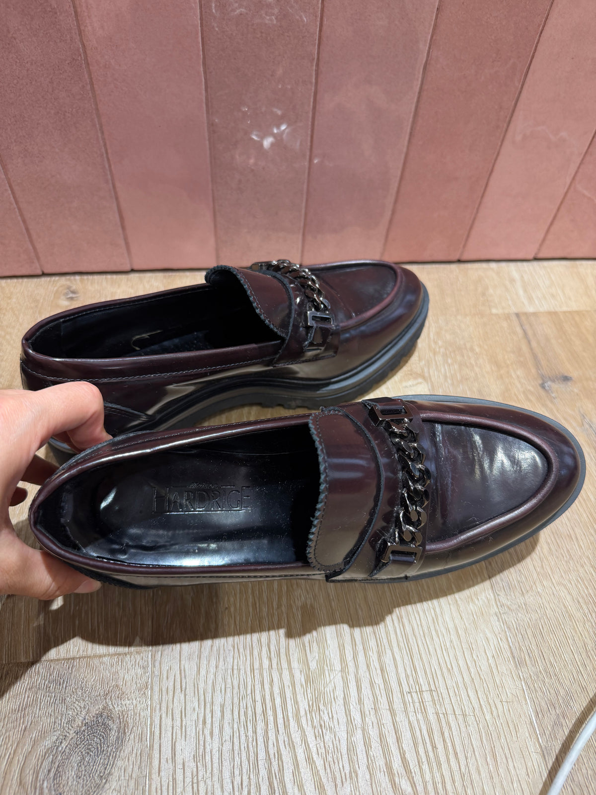 Mocassins bordeaux Hardrige T.37 27/08